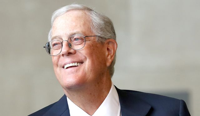NEW YORK, NY - SEPTEMBER 09: David H. Koch attends the unveiling of the David H. Koch Plaza at the Metropolitan Museum of Art on September 9, 2014 in New York City. (Photo by Paul Zimmerman/WireImage)